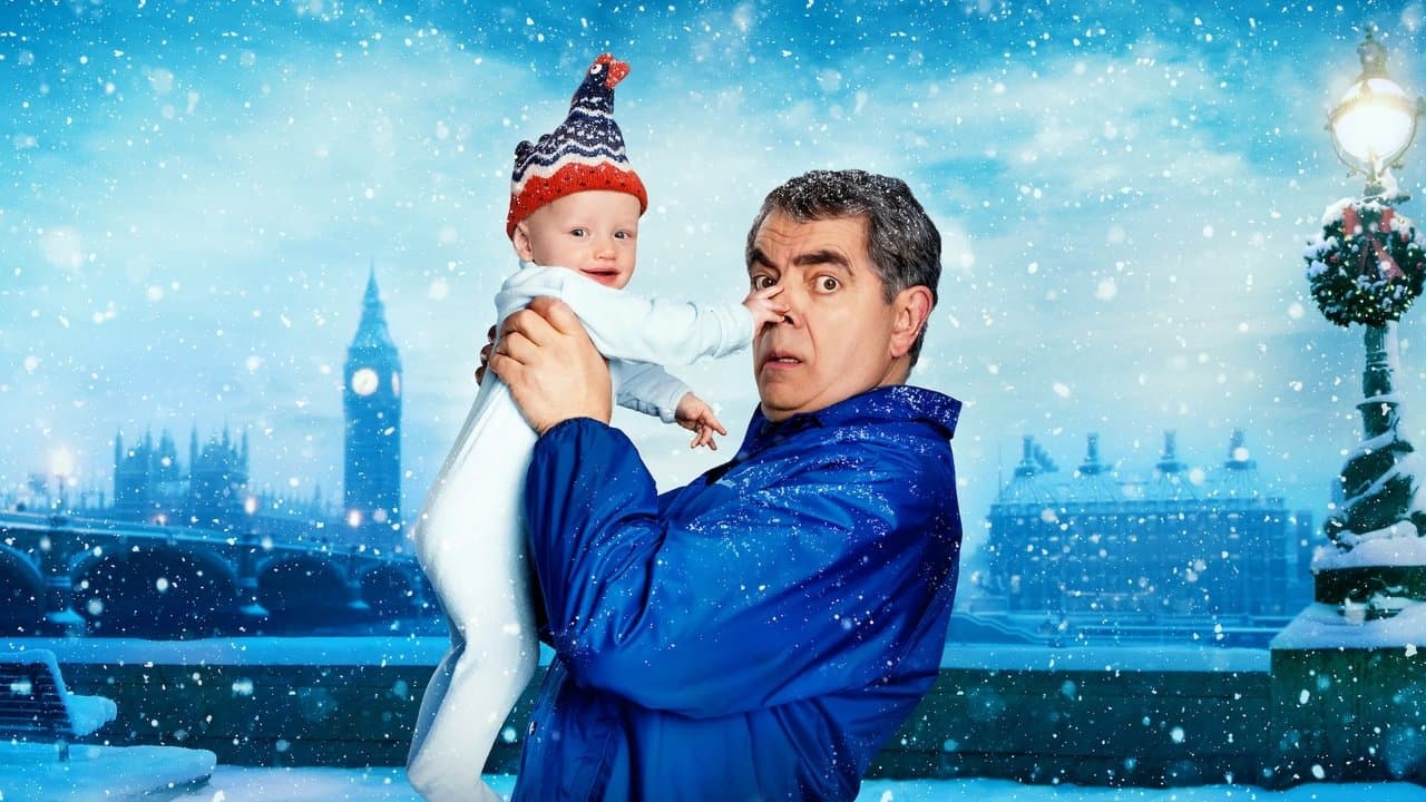 Man vs Baby backdrop