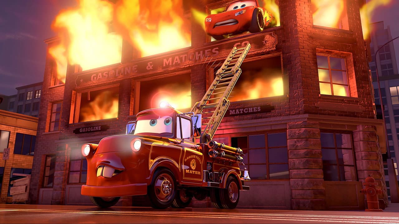 Rescue Squad Mater backdrop